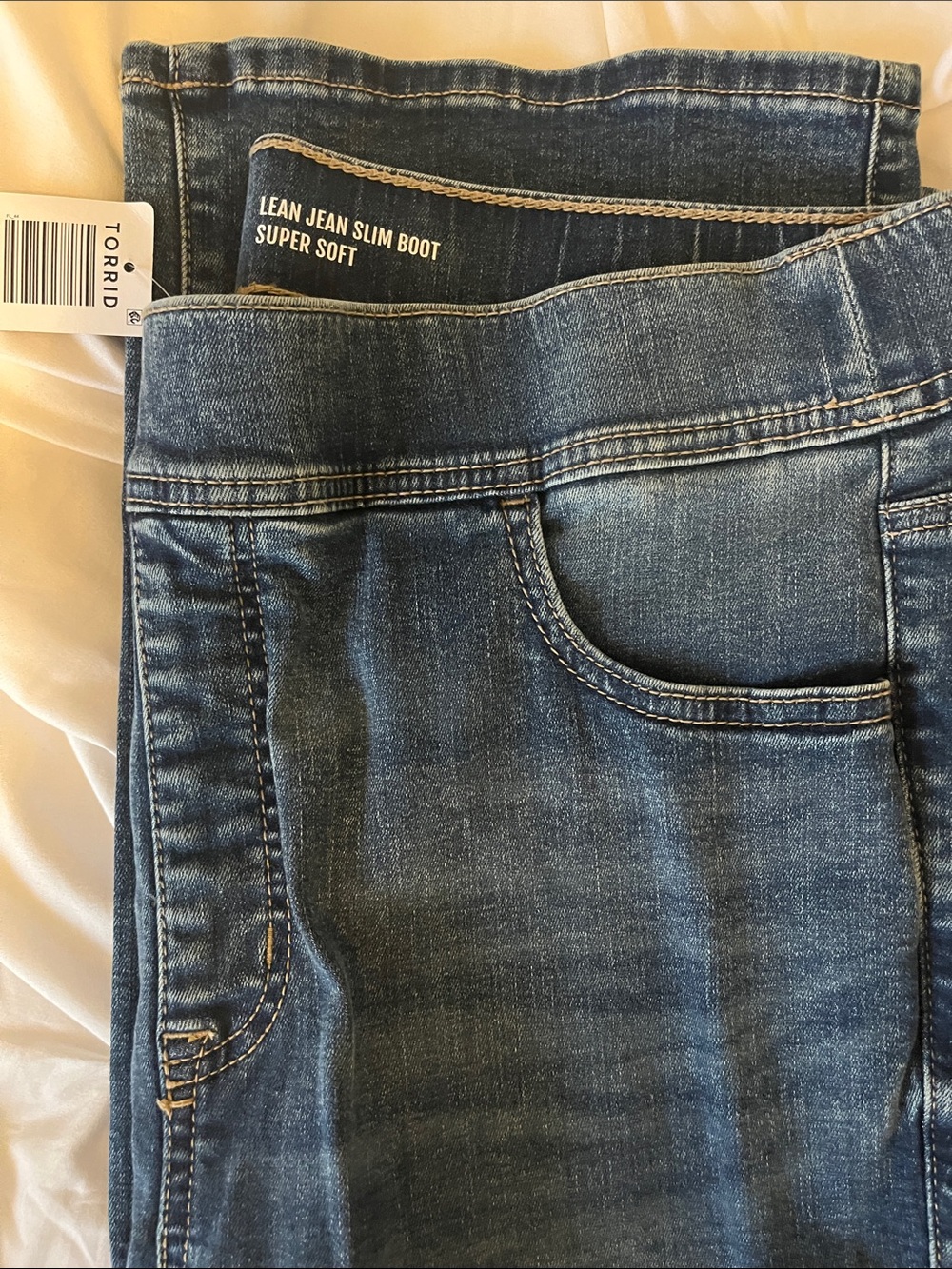 torrid Dark Blue Lean Jean Slim Boot - Stretch Denim